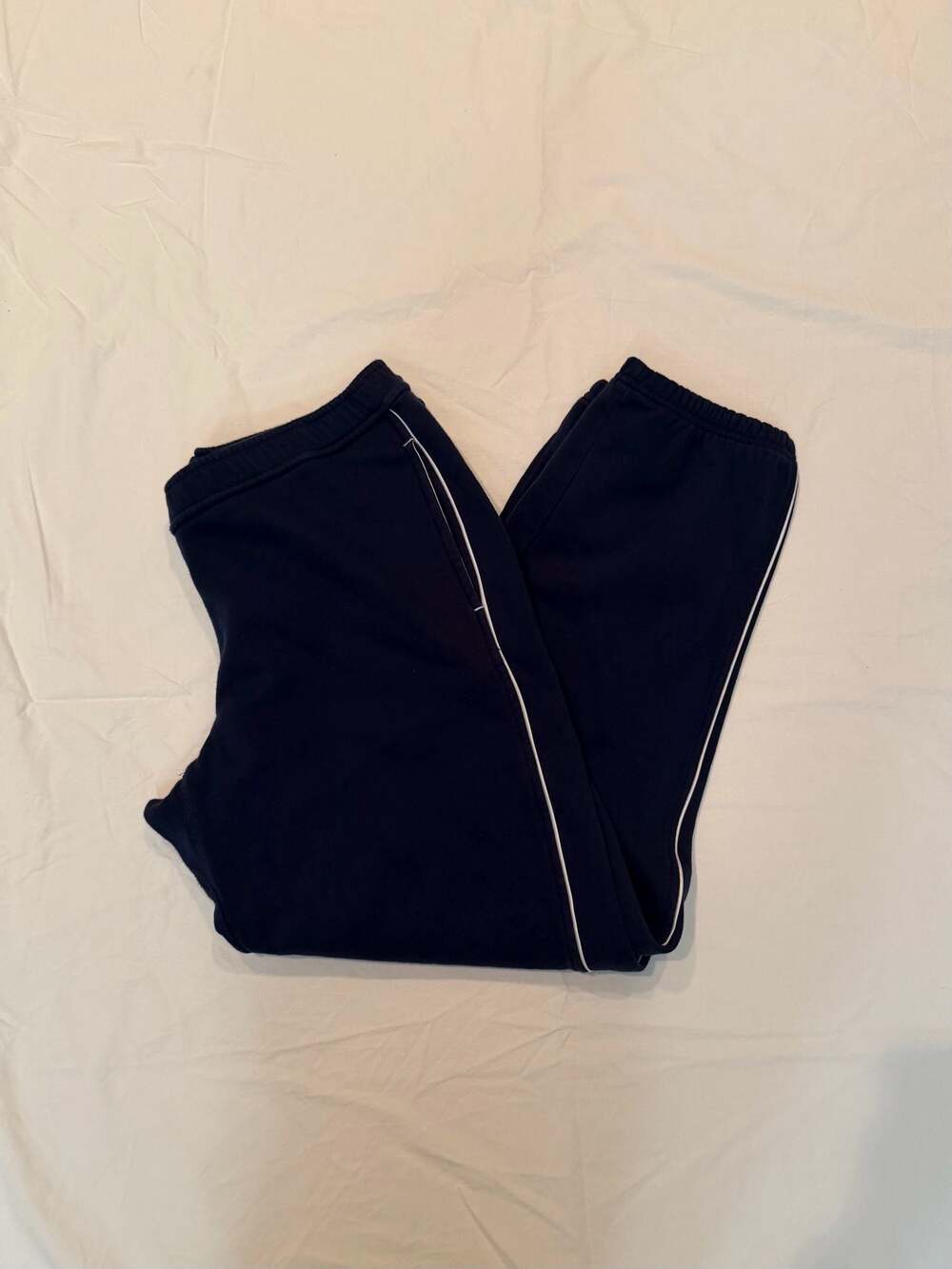 Champion C9 by Champion Athletic Sweatpants Joggers Navy Blue with White Piping